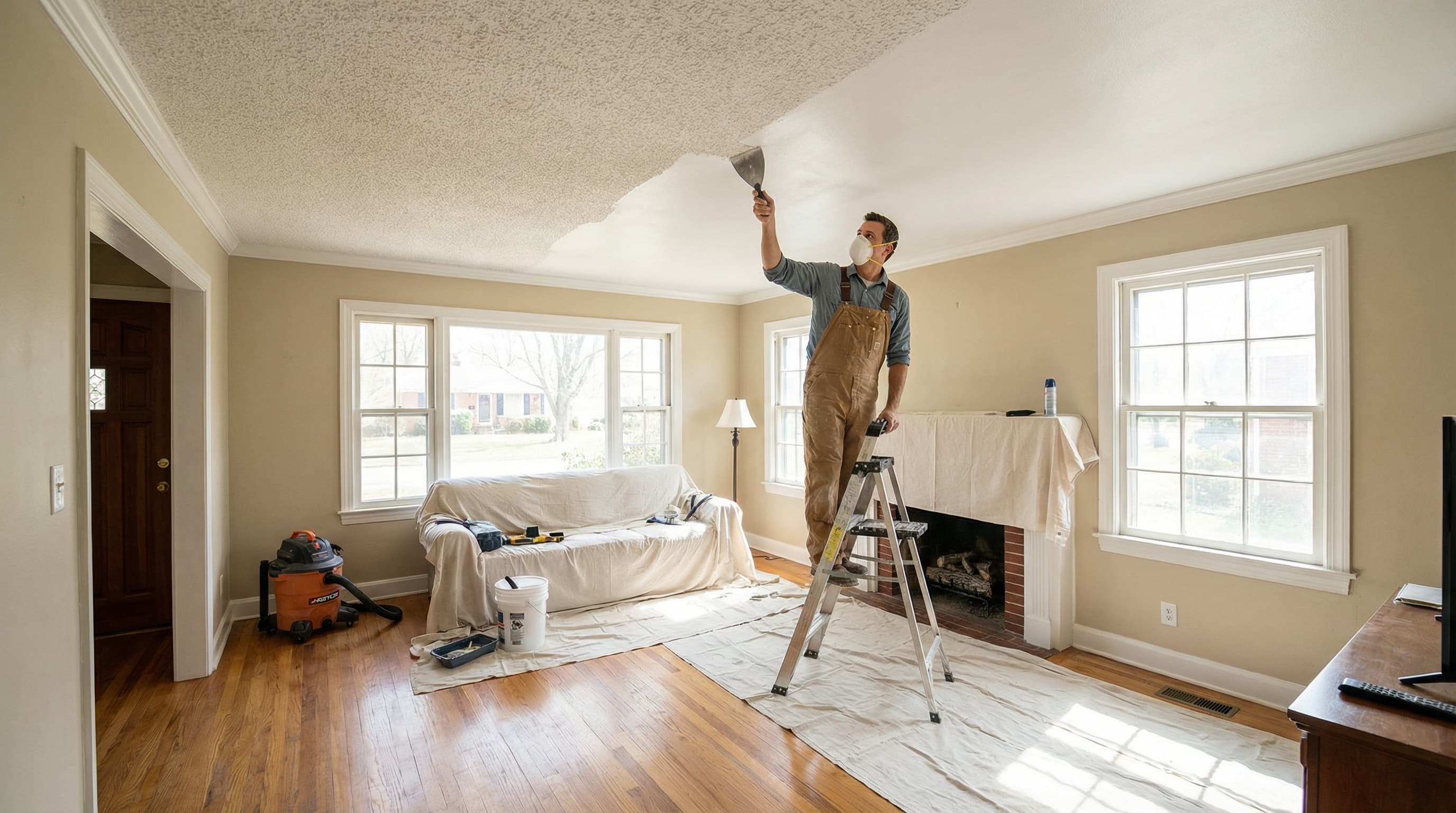 Popcorn Ceiling Removal in Nashville, TN