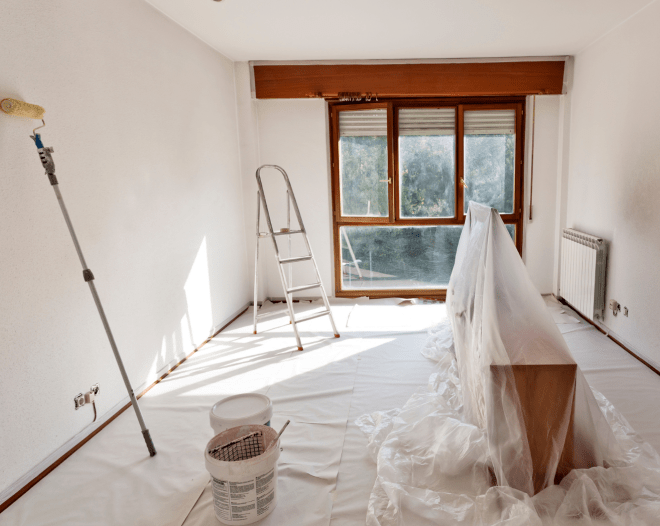 remodeled room transition